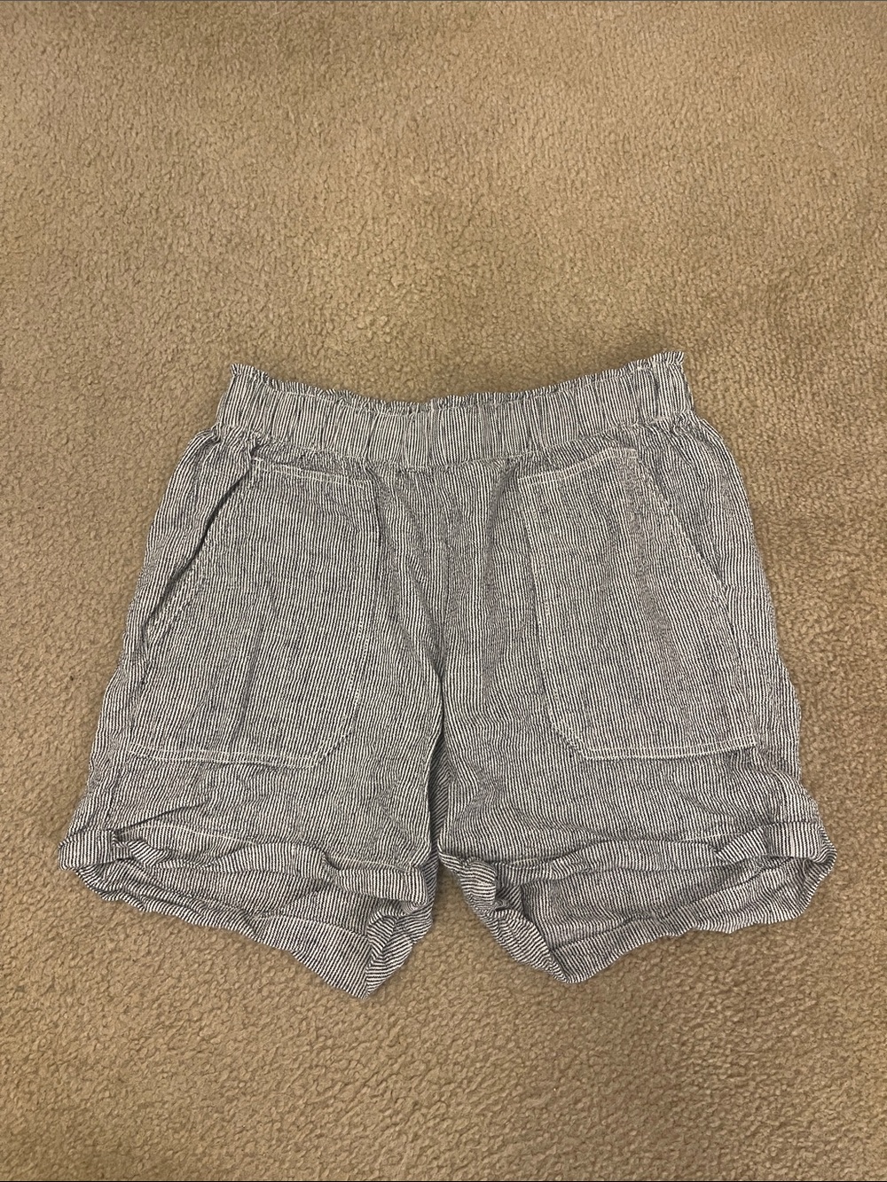 Briggs New York Black and White Pinstripe Women's Shorts NWOT